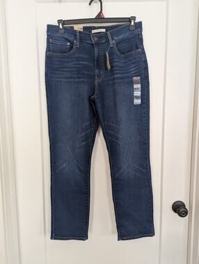 Levi's 724 Jeans Women High Rise Slim Straight Size 33x30(34x29) Dark Wash NWT